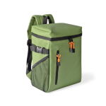 Mochila nevera con compartimentos y piel sintética para personalizar color verde primera vista