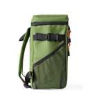 Mochila nevera con compartimentos y piel sintética para personalizar color verde tercera vista