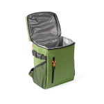 Mochila nevera con compartimentos y piel sintética para personalizar color verde quinta vista