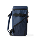 Mochila nevera con compartimentos y piel sintética para personalizar color azul marino tercera vista
