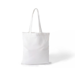 Bolsa de poliéster con asas largas y resistencia de 10kg 300g/m² color blanco