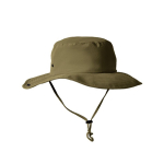 Gorro ajustable de aventura estilo safari hecho de nailon y poliéster color verde