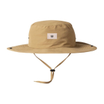 Gorro ajustable de aventura estilo safari hecho de nailon y poliéster color camel vista detalle