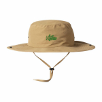 Gorro ajustable de aventura estilo safari hecho de nailon y poliéster color camel vista detalle 2