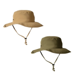 Gorro ajustable de aventura estilo safari hecho de nailon y poliéster color camel vista detalle 3