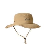 Gorro ajustable de aventura estilo safari hecho de nailon y poliéster color camel vista principal