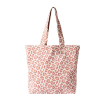 Bolsa de algodón reciclado con diseño de animal print 200g/m² color rosa segunda vista