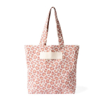 Bolsa de algodón reciclado con diseño de animal print 200g/m² color rosa