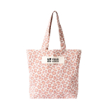 Bolsa de algodón reciclado con diseño de animal print 200g/m² color rosa vista principal