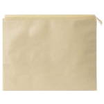 Carpazo mediano de asas largas de papel para personalizar color marrón tercera vista