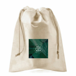 Carpazo mediano de asas largas de papel para personalizar color marrón cuarta vista