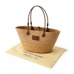 Carpazo mediano de asas largas de papel para personalizar color marrón quinta vista