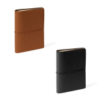 Libreta cartón con funda protectora con elástico y hojas en blanco A5 color negro quinta vista