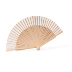 Abanico de madera y poliéster para eventos al aire libre color madera clara primera vista