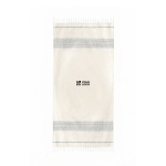 Pareo de algodón reciclado con flecos para playa 380g/m² color natural vista principal