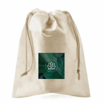 Bolso capazo grande con asas largas para personalizar 280g/m² color natural tercera vista