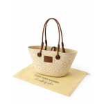 Bolso capazo grande con asas largas para personalizar 280g/m² color natural cuarta vista