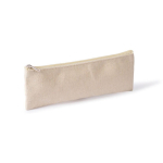 Estuche de algodón reciclado con banda elástica para libreta color natural primera vista