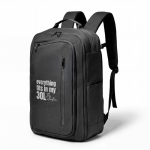 Mochila para portátil con múltiples compartimentos 16'' color negro vista detalle