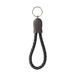 Cable llavero de carga rápida con entrada tipo C, USB-C color negro tercera vista