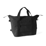 Bolsa de poliéster ideal para viajes o deporte con cinta para trolley color negro tercera vista