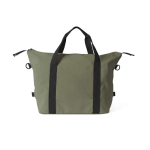 Bolsa de poliéster ideal para viajes o deporte con cinta para trolley color verde cuarta vista