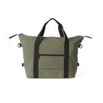 Bolsa de poliéster ideal para viajes o deporte con cinta para trolley color verde