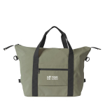 Bolsa de poliéster ideal para viajes o deporte con cinta para trolley color verde vista principal
