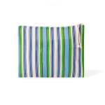 Neceser personalizable de polipropileno con diseño a rayas 200g/m² color verde primera vista