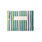 Neceser personalizable de polipropileno con diseño a rayas 200g/m² color verde