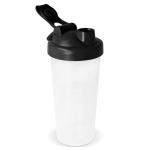 Shaker de plástico antigoteo con inserto de mezcla 700ml color negro tercera vista