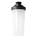 Shaker de plástico antigoteo con inserto de mezcla 700ml color negro cuarta vista