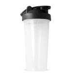 Shaker de plástico antigoteo con inserto de mezcla 700ml color negro septima vista