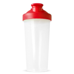 Shaker de plástico antigoteo con inserto de mezcla 700ml color rojo cuarta vista