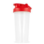 Shaker de plástico antigoteo con inserto de mezcla 700ml color rojo quinta vista