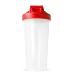 Shaker de plástico antigoteo con inserto de mezcla 700ml color rojo sexta vista