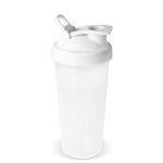 Shaker de plástico antigoteo con inserto de mezcla 700ml color blanco segunda vista