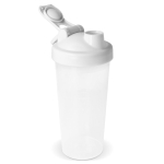 Shaker de plástico antigoteo con inserto de mezcla 700ml color blanco tercera vista
