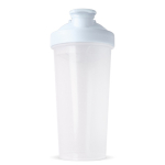 Shaker de plástico antigoteo con inserto de mezcla 700ml color blanco cuarta vista