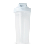 Shaker de plástico antigoteo con inserto de mezcla 700ml color blanco sexta vista