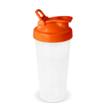 Shaker de plástico antigoteo con inserto de mezcla 700ml color naranja segunda vista