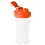 Shaker de plástico antigoteo con inserto de mezcla 700ml color naranja tercera vista