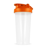 Shaker de plástico antigoteo con inserto de mezcla 700ml color naranja quinta vista