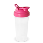 Shaker de plástico antigoteo con inserto de mezcla 700ml color rosa segunda vista