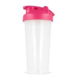 Shaker de plástico antigoteo con inserto de mezcla 700ml color rosa quinta vista