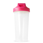 Shaker de plástico antigoteo con inserto de mezcla 700ml color rosa sexta vista