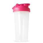Shaker de plástico antigoteo con inserto de mezcla 700ml color rosa septima vista