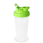 Shaker de plástico antigoteo con inserto de mezcla 700ml color verde lima segunda vista