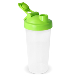 Shaker de plástico antigoteo con inserto de mezcla 700ml color verde lima tercera vista