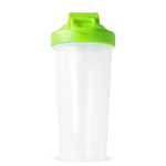 Shaker de plástico antigoteo con inserto de mezcla 700ml color verde lima sexta vista